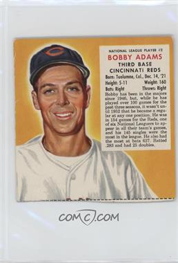 1953 Red Man Tobacco All-Star Team - National League Series - Cut Tab #2.1 - Bobby Adams (Contest Expires March 31, 1954)