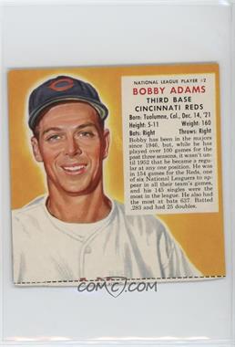 1953 Red Man Tobacco All-Star Team - National League Series - Cut Tab #2.1 - Bobby Adams (Contest Expires March 31, 1954)