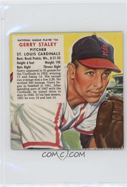 1953 Red Man Tobacco All-Star Team - National League Series - Cut Tab #24.1 - Gerry Staley (Contest Expires March 31, 1954)