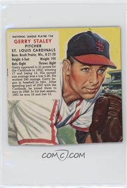 1953 Red Man Tobacco All-Star Team - National League Series - Cut Tab #24.2 - Gerry Staley (Contest Expires May 31, 1954)
