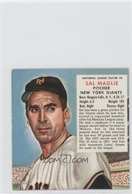 1953 Red Man Tobacco All-Star Team - National League Series - Cut Tab #8.1 - Sal Maglie (Contest Expires March 31, 1954)