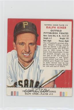 1953 Red Man Tobacco All-Star Team - National League Series #15.1 - Ralph Kiner (Contest Expires March 31, 1954) [Poor to Fair]