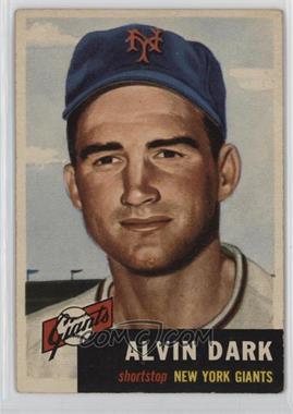 1953 Topps - [Base] #109.1 - Alvin Dark (Bio Information in Black)