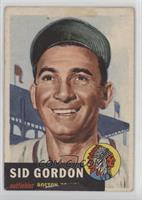 Sid Gordon (Bio Information in Black) [Poor to Fair]