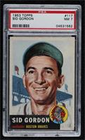 Sid Gordon (Bio Information in White) [PSA 7 NM]