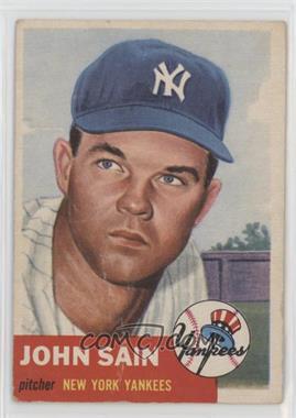 1953 Topps - [Base] #119.2 - Johnny Sain (Bio Information in White) [Good to VG‑EX]