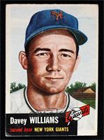 Davey Williams (Bio Information in White)