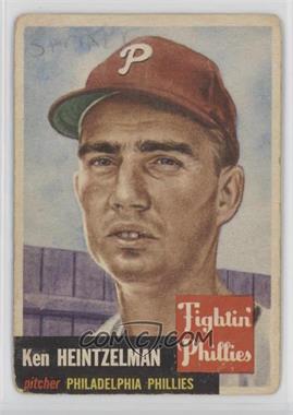 1953 Topps - [Base] #136.1 - Ken Heintzelman (Bio Information is Black) [Poor to Fair]