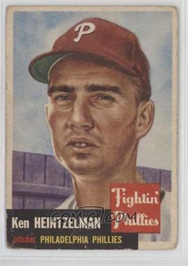 1953 Topps - [Base] #136.1 - Ken Heintzelman (Bio Information is Black) [Poor to Fair]