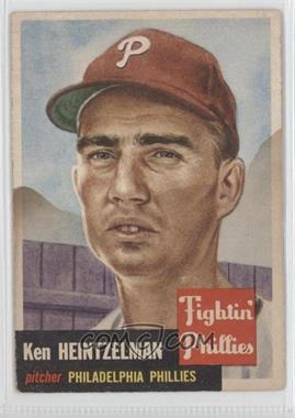 1953 Topps - [Base] #136.2 - Ken Heintzelman (Bio Information is White) [Poor to Fair]