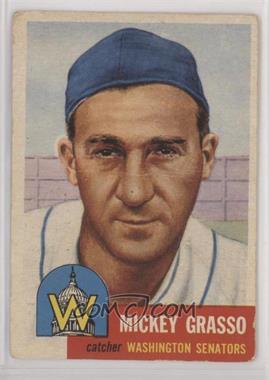 1953 Topps - [Base] #148.1 - Mickey Grasso (Bio Information is Black) [Poor to Fair]