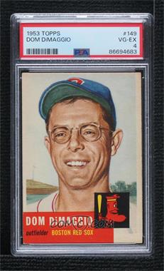 1953 Topps - [Base] #149.1 - Dom DiMaggio (Bio Information is Black) [PSA 4 VG‑EX]