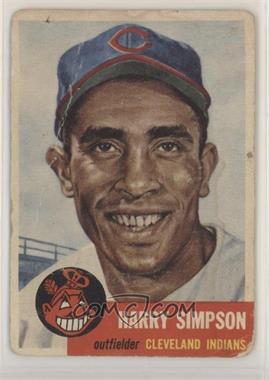 1953 Topps - [Base] #150.1 - Harry Simpson (Bio Information is Black) [Poor to Fair]