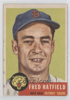 1953 Topps - [Base] #163.1 - Fred Hatfield (Bio Information is Black)