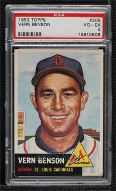 1953 Topps - [Base] #205 - Vern Benson [PSA 4 VG‑EX]