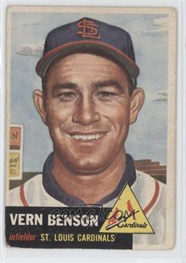 1953 Topps - [Base] #205 - Vern Benson [Good to VG‑EX]