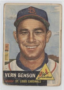 1953 Topps - [Base] #205 - Vern Benson [Poor to Fair]