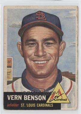 1953 Topps - [Base] #205 - Vern Benson [Poor to Fair]