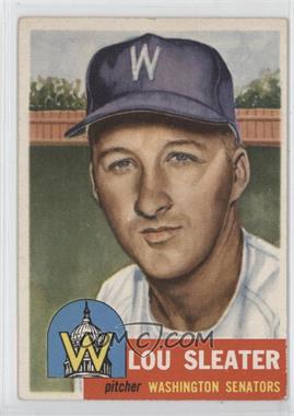 1953 Topps - [Base] #224 - High # - Lou Sleater