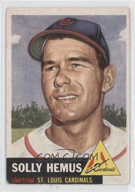 1953 Topps - [Base] #231 - High # - Solly Hemus [Good to VG‑EX]