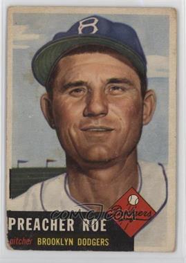 1953 Topps - [Base] #254 - High # - Preacher Roe