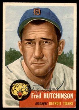 1953 Topps - [Base] #72.1 - Short Print - Fred Hutchinson (Bio Information in Black) [FAIR]