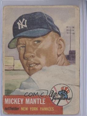 1953 Topps - [Base] #82 - Mickey Mantle [Poor to Fair]