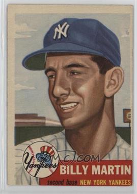 1953 Topps - [Base] #86.1 - Billy Martin (Bio Information in Black)