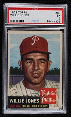 1953 Topps - [Base] #88.2 - Willie Jones (Bio Information in White) [PSA 5 EX]