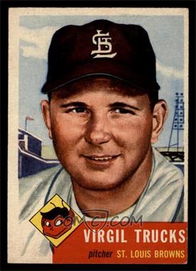 1953 Topps - [Base] #96.1 - Virgil Trucks (Bio Information in Black) [EX]