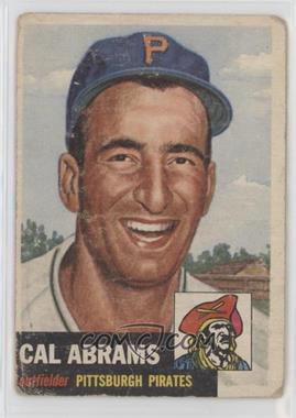 1953 Topps - [Base] #98.1 - Cal Abrams (Bio Information in Black) [Poor to Fair]