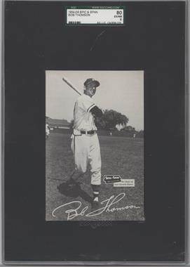 1954-56 Spic & Span Milwaukee Braves Postcards - [Base] #_BOTH - Bobby Thomson [SGC 80 EX/NM 6]
