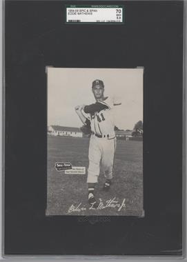 1954-56 Spic & Span Milwaukee Braves Postcards - [Base] #_EDMA - Eddie Mathews [SGC 70 EX+ 5.5]