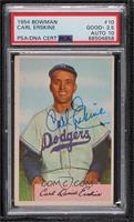 Carl Erskine (No Blue Loops at Top Left) [PSA Authentic PSA/DNA …