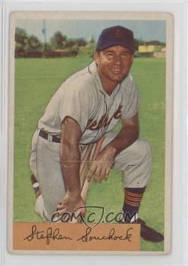 1954 Bowman - [Base] #103.2 - Steve Souchock (147,1195 Putouts) [Good to VG‑EX]