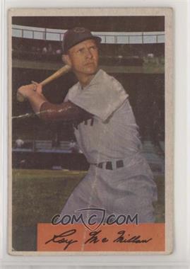 1954 Bowman - [Base] #12.2 - Roy McMillan (At Bat 557 & 1296) [Poor to Fair]