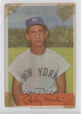 1954 Bowman - [Base] #145.1 - Billy Martin (Field Avg is .983 & .982) [Poor to Fair]