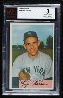 1954 Bowman - [Base] #161 - Yogi Berra [BVG 3 VERY GOOD]