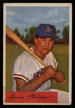 1954 Bowman - [Base] #163.3 - Dave Philley (Traded Line,157 Games) [EX]