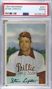 1954 Bowman - [Base] #207 - Stan Lopata [PSA 2 GOOD]