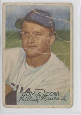 1954 Bowman - [Base] #70 - Willard Marshall [COMC RCR Poor]