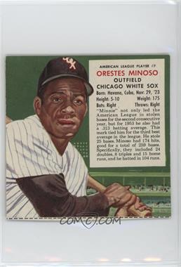 1954 Red Man Tobacco All-Star Team - American League Series - Cut Tab #7.1 - Minnie Minoso (Contest Expires March 31, 1955)