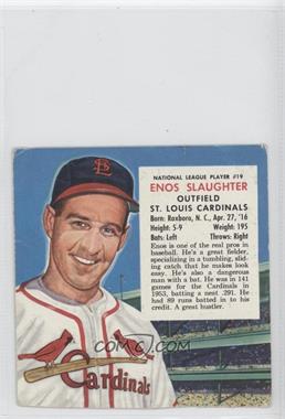 1954 Red Man Tobacco All-Star Team - National League Series - Cut Tab #19.1 - Enos Slaughter [Good to VG‑EX]