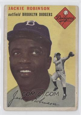 1954 Topps - [Base] #10.1 - Jackie Robinson (White Back)