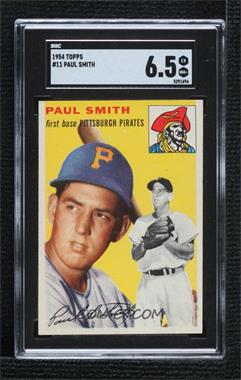 1954 Topps - [Base] #11.1 - Paul Smith (White Back) [SGC 6.5 EX/NM+]