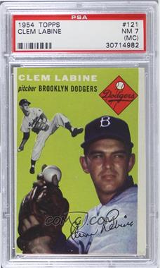 1954 Topps - [Base] #121 - Clem Labine [PSA 7 NM (MC)]