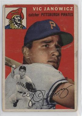 1954 Topps - [Base] #16.1 - Vic Janowicz (White Back) [Poor to Fair]