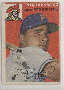 1954 Topps - [Base] #16.1 - Vic Janowicz (White Back) [Poor to Fair]