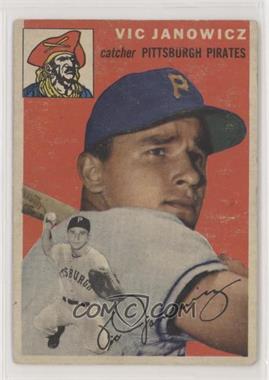 1954 Topps - [Base] #16.1 - Vic Janowicz (White Back) [Poor to Fair]