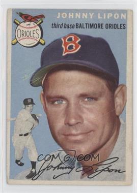 1954 Topps - [Base] #19.1 - Johnny Lipon (White Back) [Good to VG‑EX]